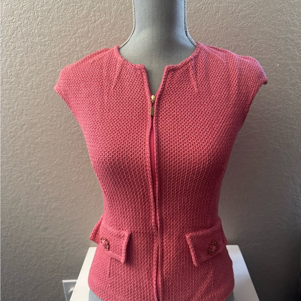 St. John Rose Knit Top